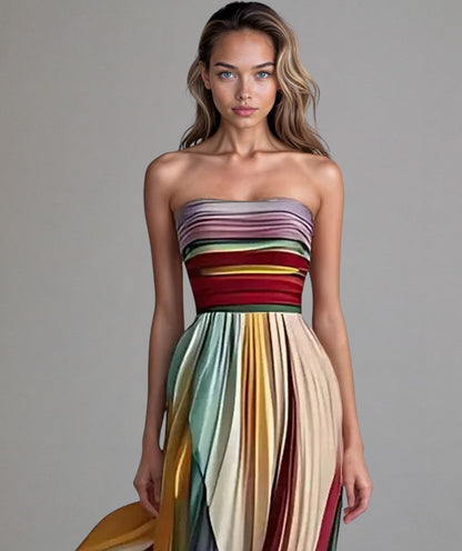 FLORA - FARBENFROHES ÄRMELLOSES KLEID